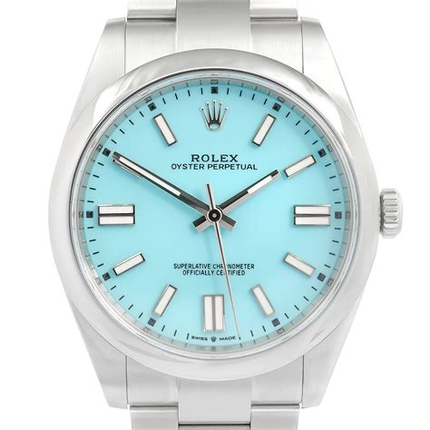 rolex oyster perpetual azul|rolex oyster perpetual tiffany.